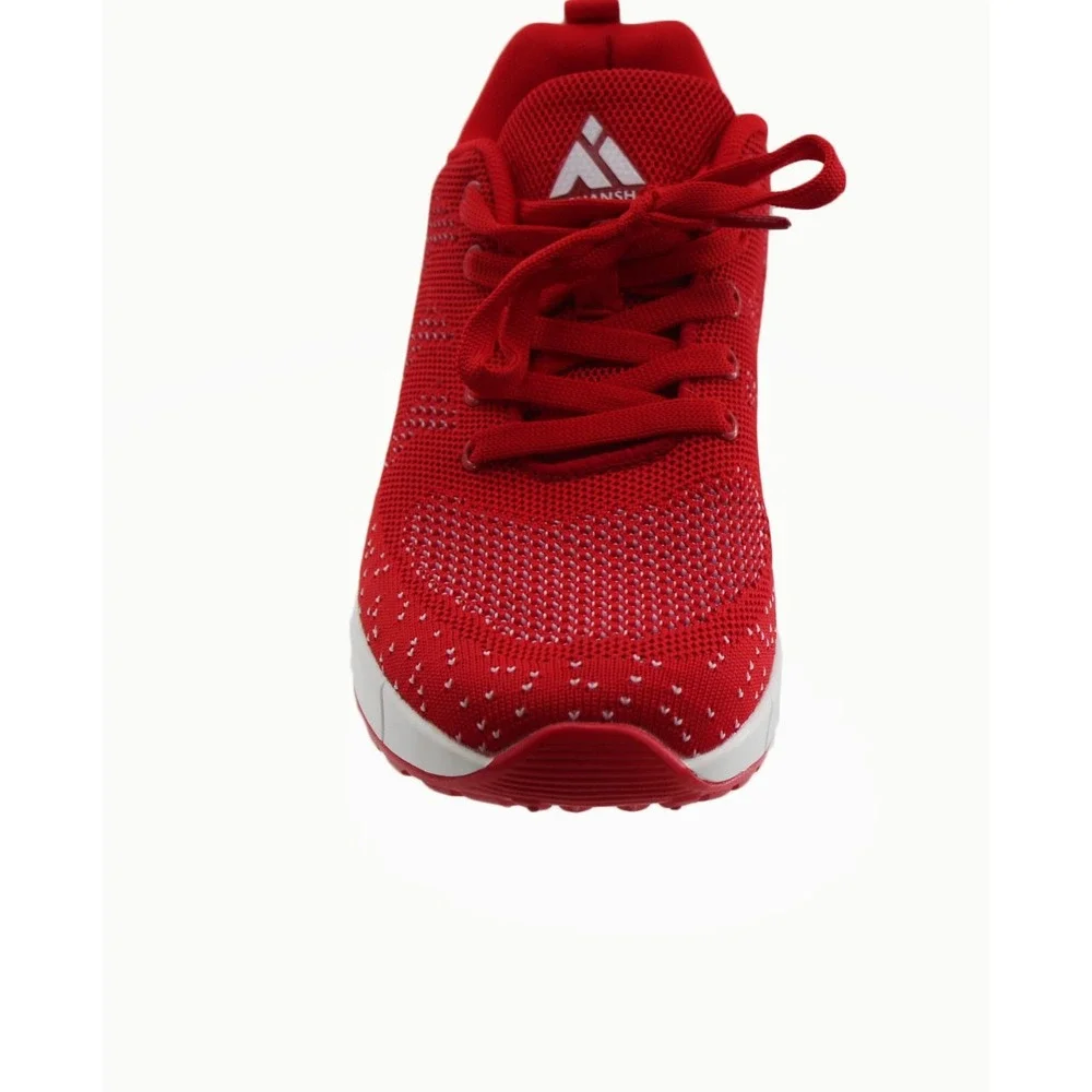 Mishansha Womens Red‎ Knit Air Cushion Running Sneakers Walking Shoes Size 9